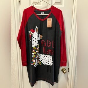 Lazy One Nightshirt with Red Trim